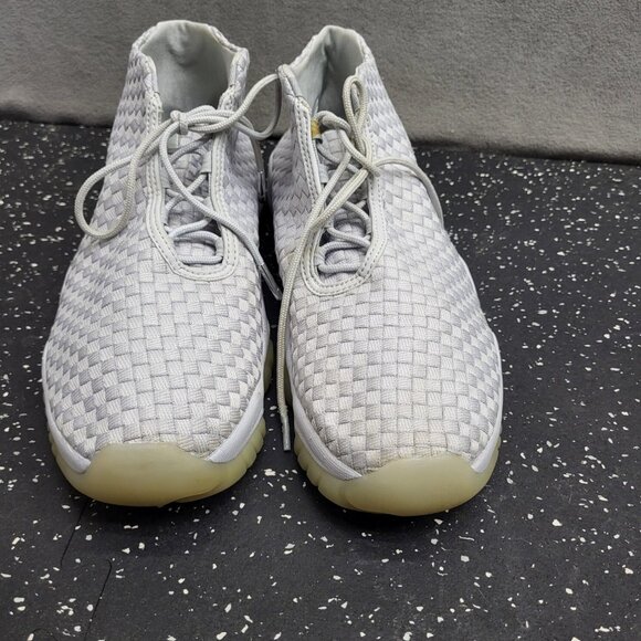 Nike Men Air Jordan Future Textile Pure Platinum 656503-013 Grey Sneaker Size 10 - Picture 1 of 13